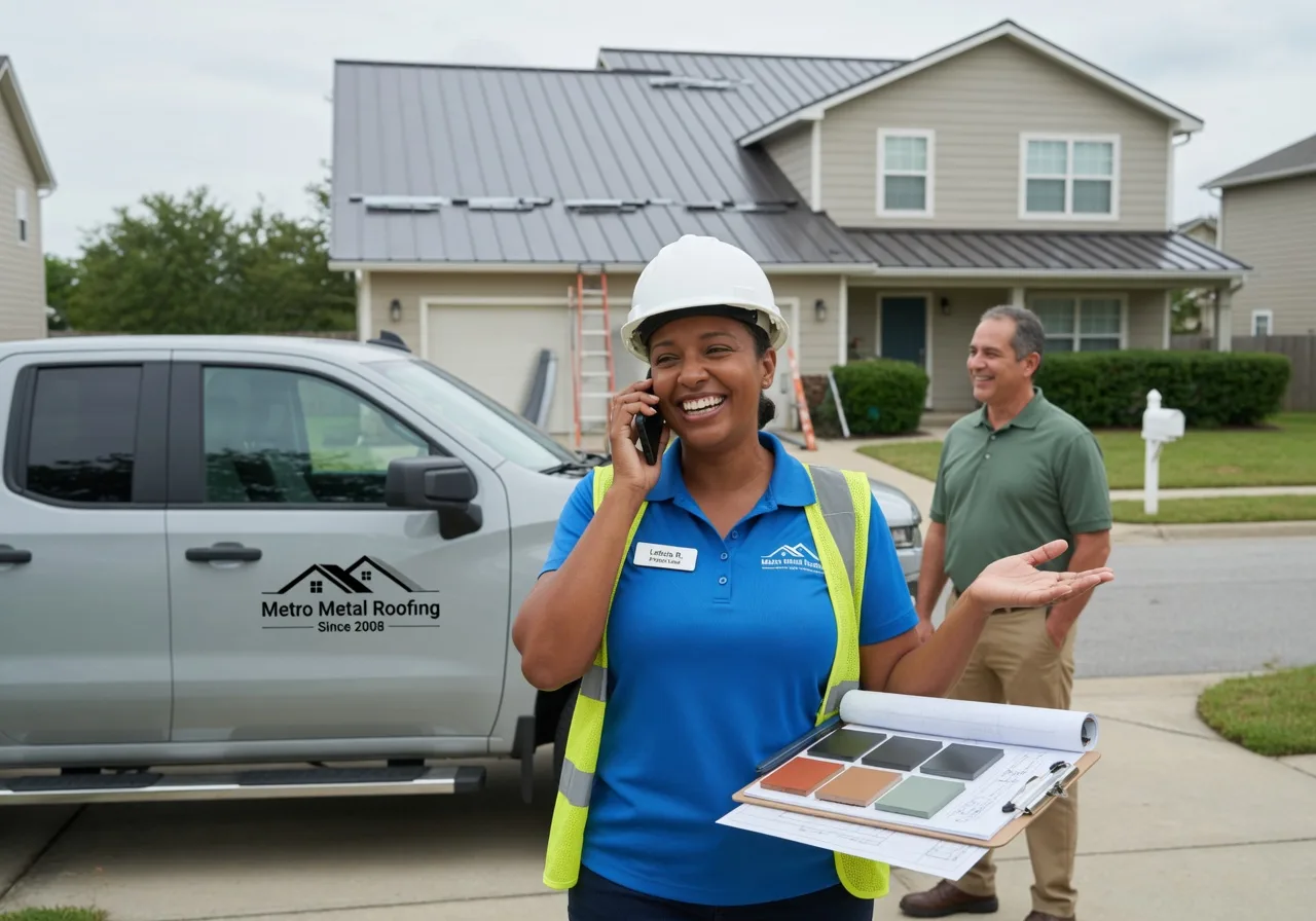 Storm Damage Metal Roof Repair in North Palm Springs, CA